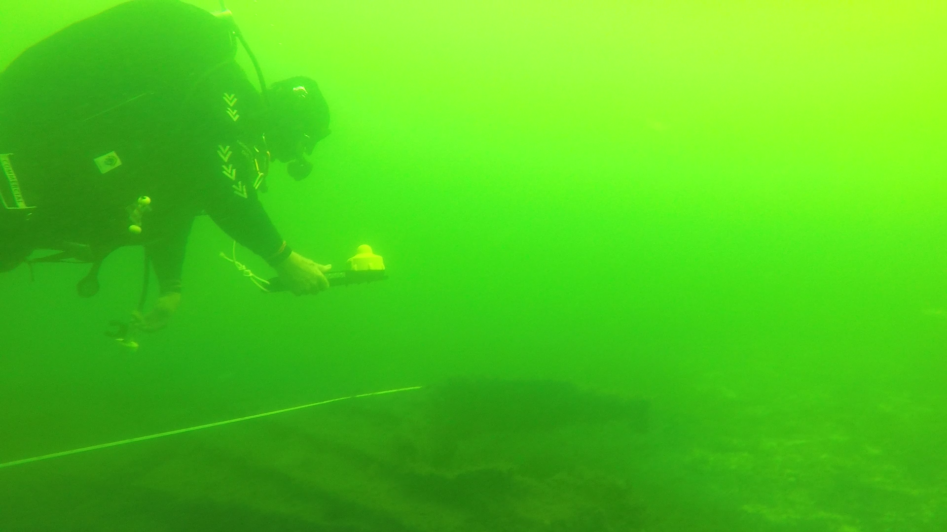 Underwater navigation at the Gribshunden site